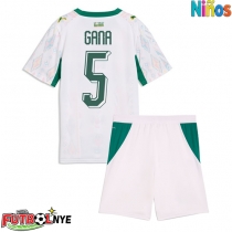 Camiseta Senegal Idrissa Gueye #5 Primera Equipación para niños Mundial 2026 manga corta (+ pantalones cortos)